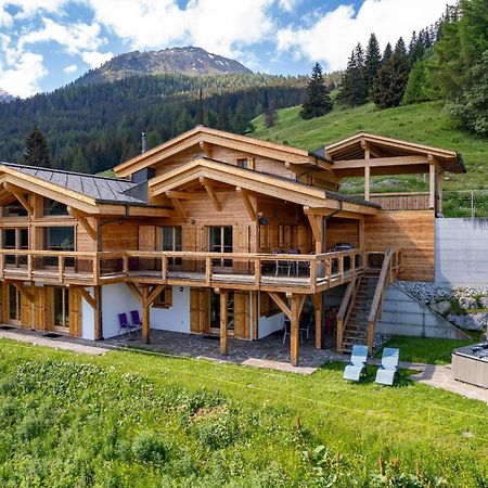Chalet Flocon De Neige - Jacuzzi - Sauna La Tzoumaz Esterno foto