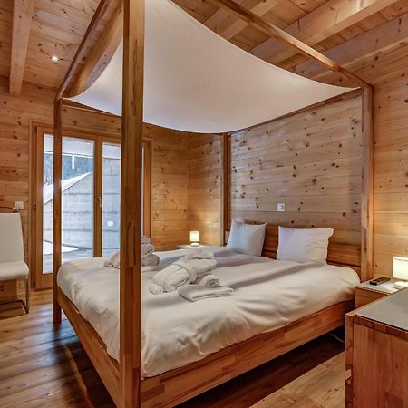 Chalet Flocon De Neige - Jacuzzi - Sauna La Tzoumaz Esterno foto