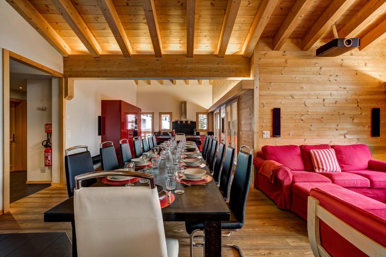 Chalet Flocon De Neige - Jacuzzi - Sauna La Tzoumaz Esterno foto