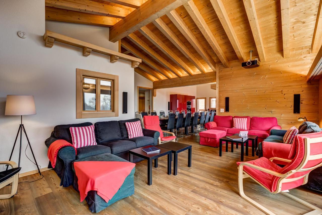 Chalet Flocon De Neige - Jacuzzi - Sauna La Tzoumaz Esterno foto