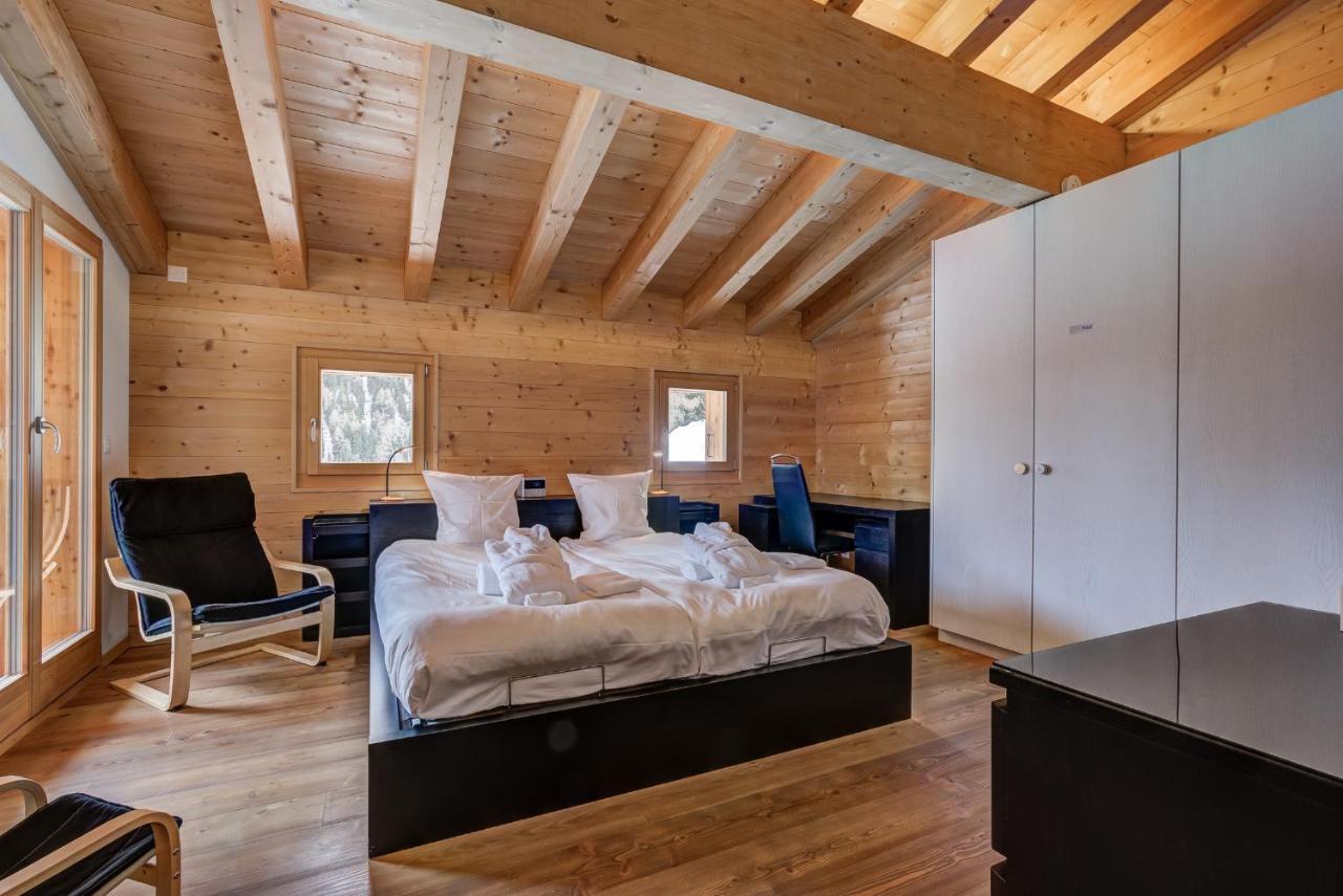 Chalet Flocon De Neige - Jacuzzi - Sauna La Tzoumaz Esterno foto