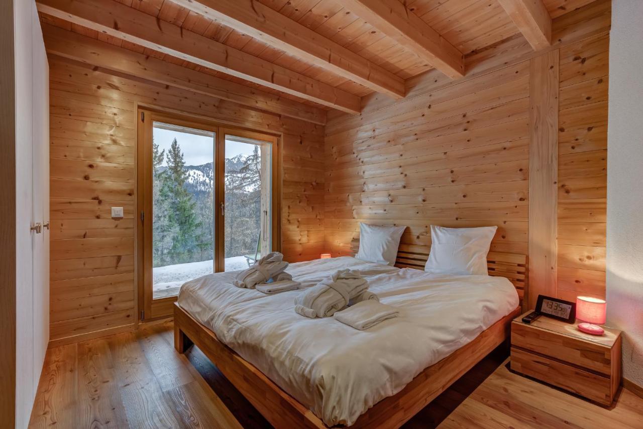 Chalet Flocon De Neige - Jacuzzi - Sauna La Tzoumaz Esterno foto